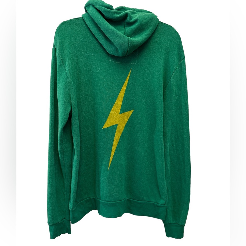Aviator Nation Bolt zip front hoodie